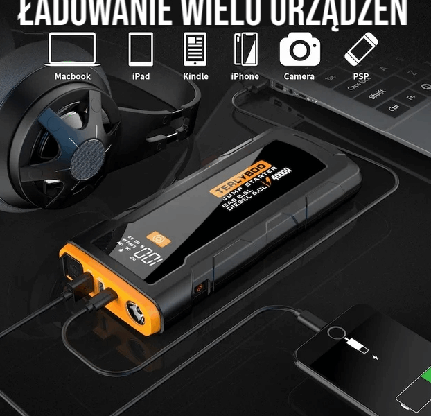 STARTER POWERBANK ROZRUCHOWY 4000 A 24000 mAh