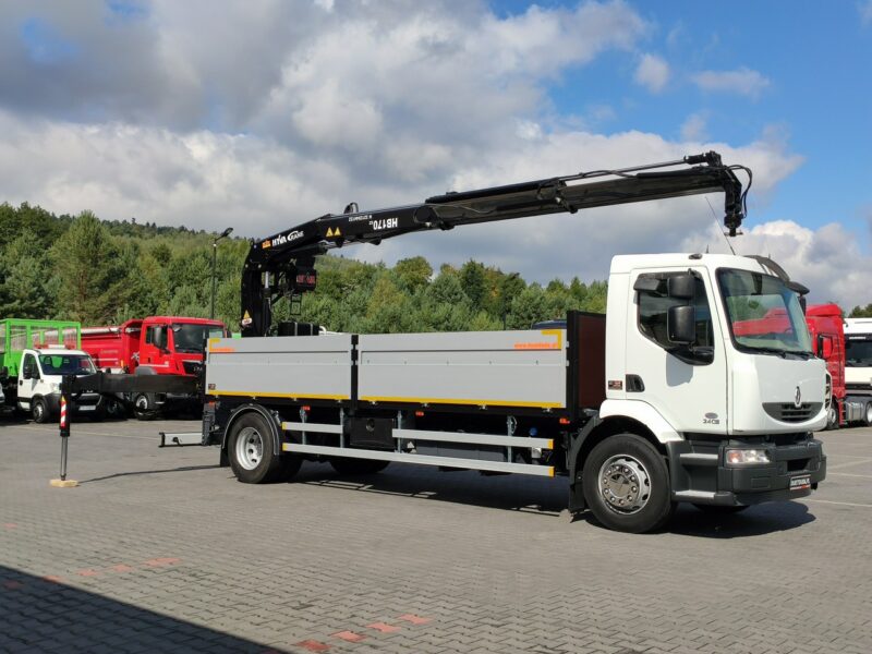 Renault Midlum 180.240DXI + HDS HYVA HB170E2 Udzwig 3.6Tony Nowe Ogumienie Tył Poduszka ważne UDT Super Stan UNIKAT