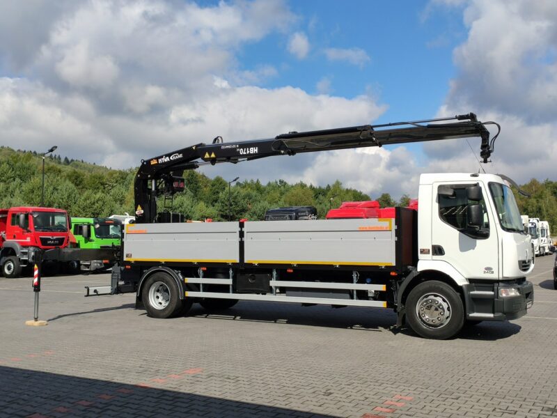 Renault Midlum 180.240DXI + HDS HYVA HB170E2 Udzwig 3.6Tony Nowe Ogumienie Tył Poduszka ważne UDT Super Stan UNIKAT