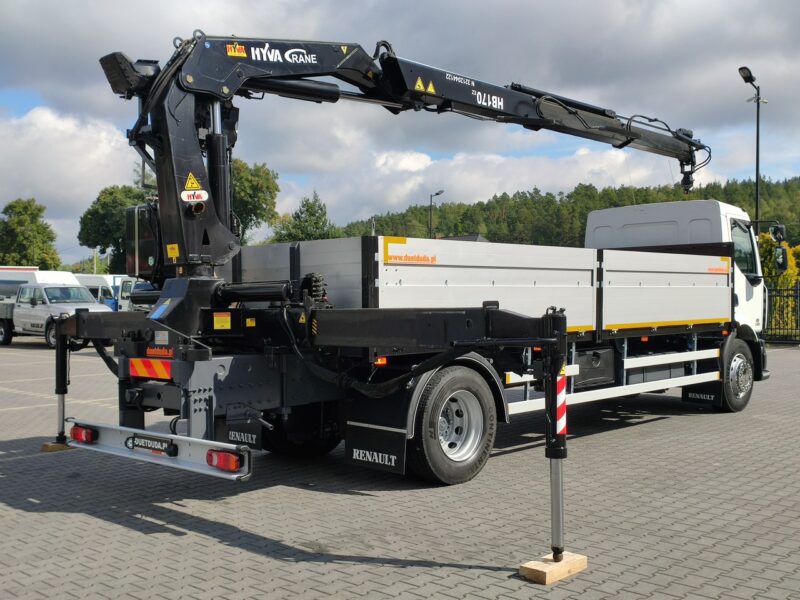 Renault Midlum 180.240DXI + HDS HYVA HB170E2 Udzwig 3.6Tony Nowe Ogumienie Tył Poduszka ważne UDT Super Stan UNIKAT