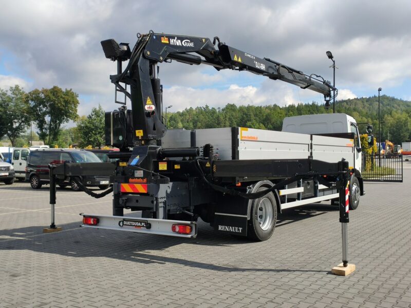 Renault Midlum 180.240DXI + HDS HYVA HB170E2 Udzwig 3.6Tony Nowe Ogumienie Tył Poduszka ważne UDT Super Stan UNIKAT