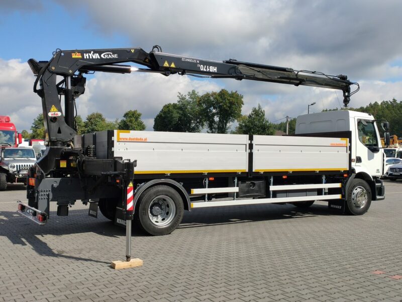 Renault Midlum 180.240DXI + HDS HYVA HB170E2 Udzwig 3.6Tony Nowe Ogumienie Tył Poduszka ważne UDT Super Stan UNIKAT