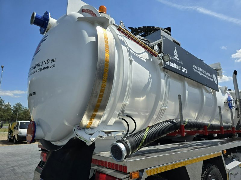 Scania Larsen FlexVac 311 Ładowarka próżniowa ssąca koparka ssąca substancje sypkie odkurzacz WUKO Saugbagger
