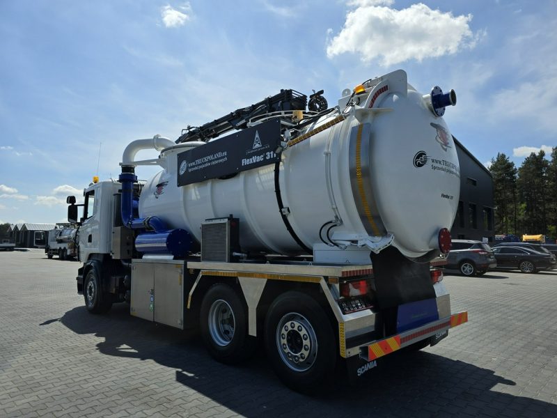 Scania Larsen FlexVac 311 Ładowarka próżniowa ssąca koparka ssąca substancje sypkie odkurzacz WUKO Saugbagger