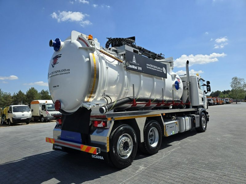 Scania Larsen FlexVac 311 Ładowarka próżniowa ssąca koparka ssąca substancje sypkie odkurzacz WUKO Saugbagger