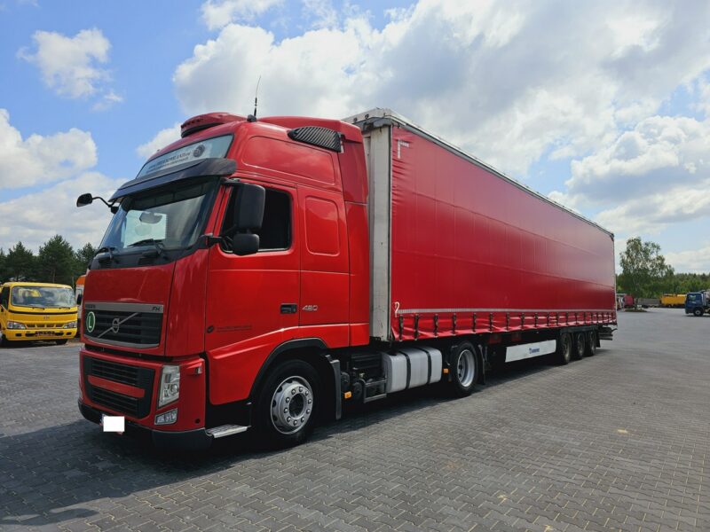 Volvo FH13 XXL 420 EURO 5 2011 r MEGA klima dachowa + KRONE FH13 XXL 420 EURO 5 2011 r MEGA low deck + KRONE