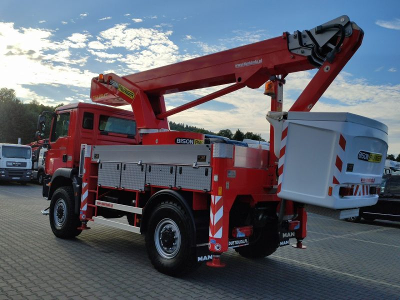 MAN TGM 18.280 4x4 Zwyżka Bison Palfinger TKA 28 Podnośnik Koszowy Wysokość Podnoszenia 28m 100% SPRAWNY UNIKAT STAN P7