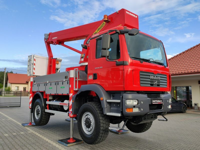 MAN TGM 18.280 4x4 Zwyżka Bison Palfinger TKA 28 Podnośnik Koszowy Wysokość Podnoszenia 28m 100% SPRAWNY UNIKAT STAN P7