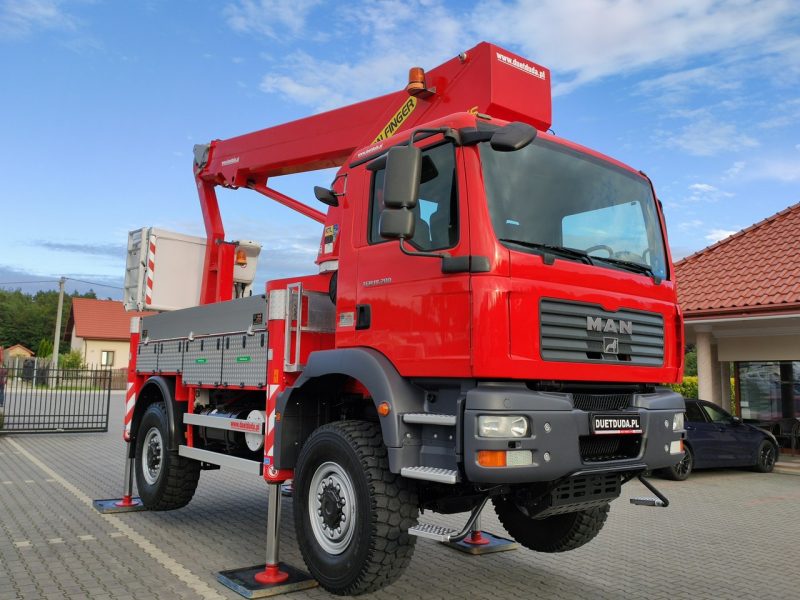 MAN TGM 18.280 4x4 Zwyżka Bison Palfinger TKA 28 Podnośnik Koszowy Wysokość Podnoszenia 28m 100% SPRAWNY UNIKAT STAN P7