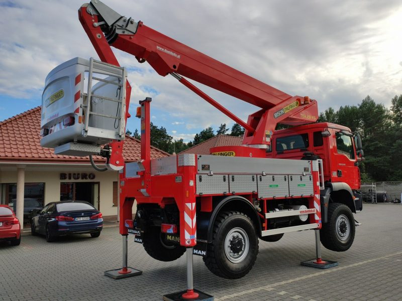 MAN TGM 18.280 4x4 Zwyżka Bison Palfinger TKA 28 Podnośnik Koszowy Wysokość Podnoszenia 28m 100% SPRAWNY UNIKAT STAN P7