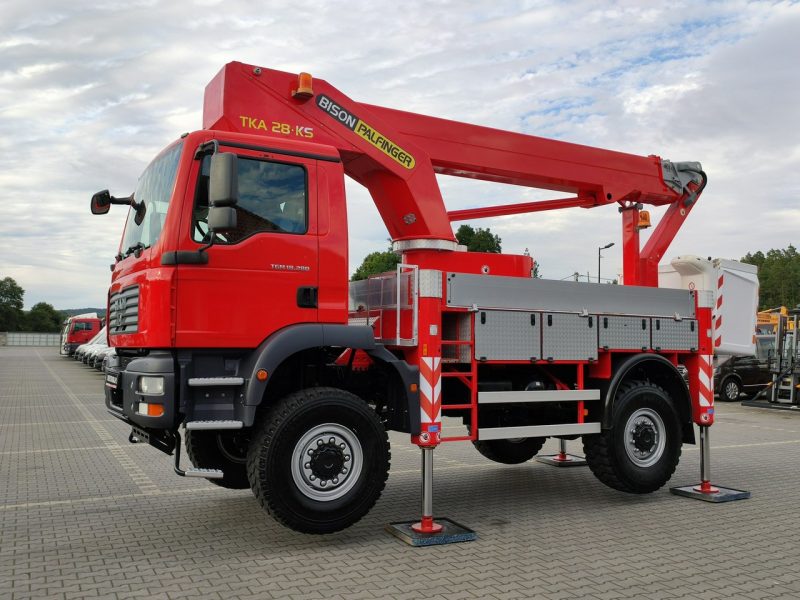 MAN TGM 18.280 4x4 Zwyżka Bison Palfinger TKA 28 Podnośnik Koszowy Wysokość Podnoszenia 28m 100% SPRAWNY UNIKAT STAN P7