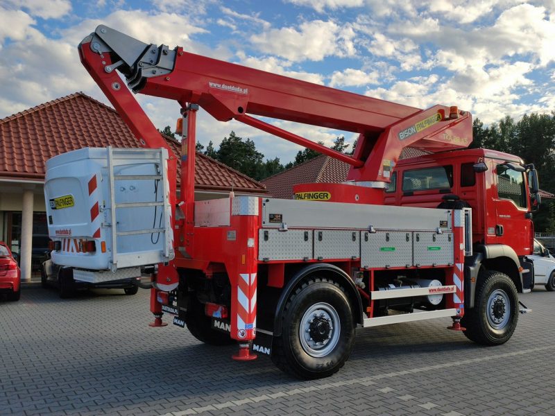 MAN TGM 18.280 4x4 Zwyżka Bison Palfinger TKA 28 Podnośnik Koszowy Wysokość Podnoszenia 28m 100% SPRAWNY UNIKAT STAN P7