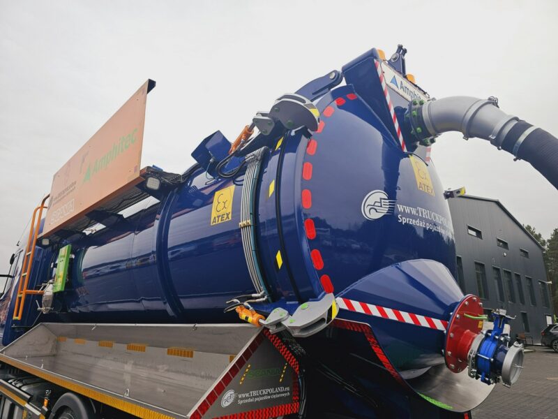 Scania Amphitec VORTEX ATEX Ładowarka próżniowa ssąco-nadmuchowa EURO 6 ATEX koparka ssąca substancje sypkie odkurzacz WUKO Saugbagger