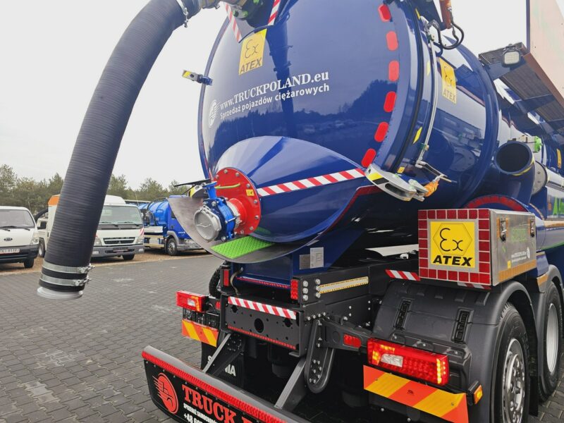 Scania Amphitec VORTEX ATEX Ładowarka próżniowa ssąco-nadmuchowa EURO 6 ATEX koparka ssąca substancje sypkie odkurzacz WUKO Saugbagger