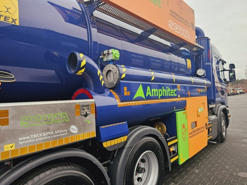 Scania Amphitec VORTEX ATEX Ładowarka próżniowa ssąco-nadmuchowa EURO 6 ATEX koparka ssąca substancje sypkie odkurzacz WUKO Saugbagger