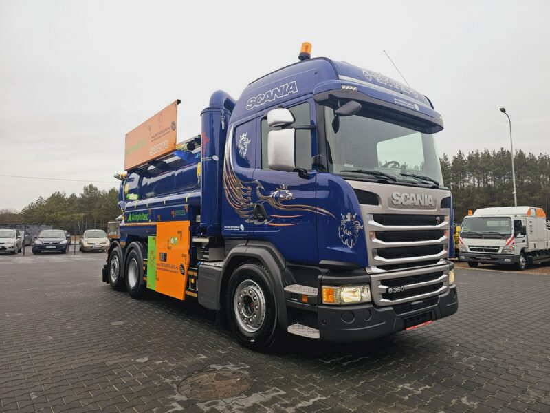 Scania Amphitec VORTEX ATEX Ładowarka próżniowa ssąco-nadmuchowa EURO 6 ATEX koparka ssąca substancje sypkie odkurzacz WUKO Saugbagger