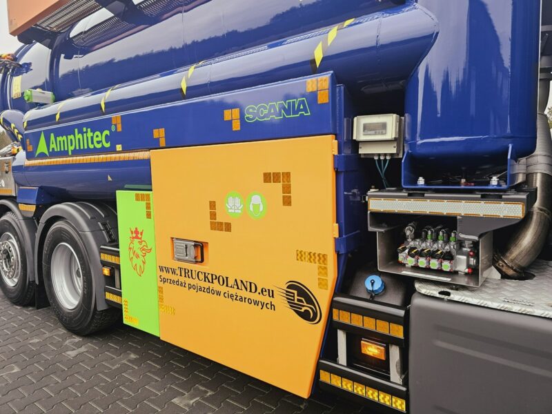 Scania Amphitec VORTEX ATEX Ładowarka próżniowa ssąco-nadmuchowa EURO 6 ATEX koparka ssąca substancje sypkie odkurzacz WUKO Saugbagger