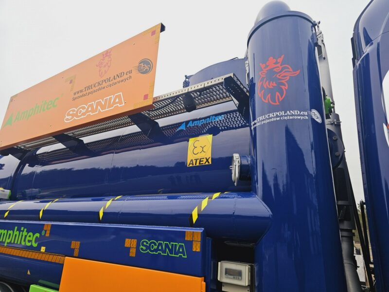 Scania Amphitec VORTEX ATEX Ładowarka próżniowa ssąco-nadmuchowa EURO 6 ATEX koparka ssąca substancje sypkie odkurzacz WUKO Saugbagger