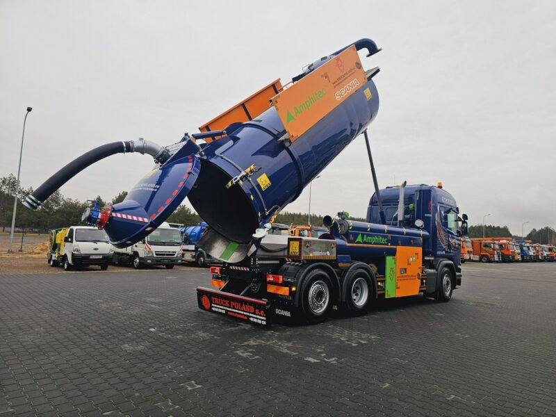 Scania Amphitec VORTEX ATEX Ładowarka próżniowa ssąco-nadmuchowa EURO 6 ATEX koparka ssąca substancje sypkie odkurzacz WUKO Saugbagger