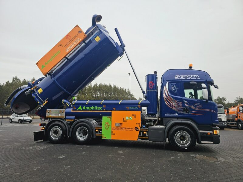 Scania Amphitec VORTEX ATEX Ładowarka próżniowa ssąco-nadmuchowa EURO 6 ATEX koparka ssąca substancje sypkie odkurzacz WUKO Saugbagger