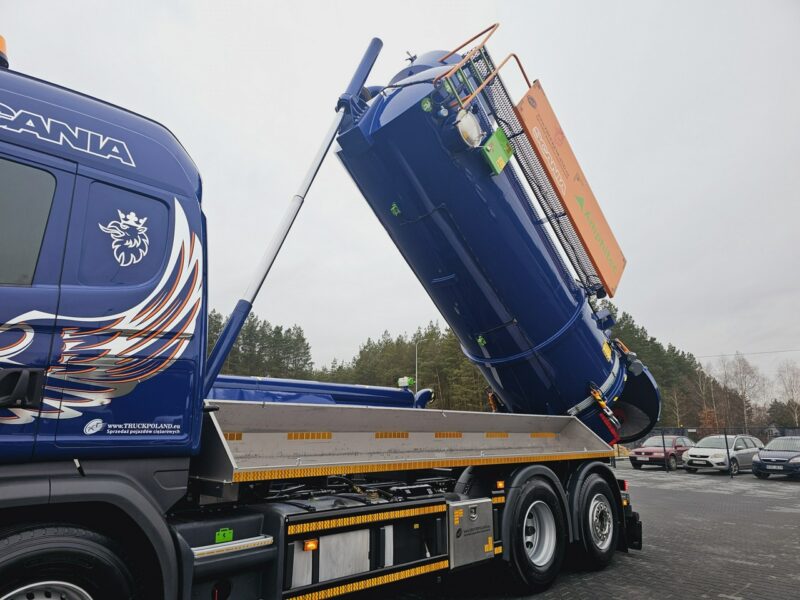 Scania Amphitec VORTEX ATEX Ładowarka próżniowa ssąco-nadmuchowa EURO 6 ATEX koparka ssąca substancje sypkie odkurzacz WUKO Saugbagger