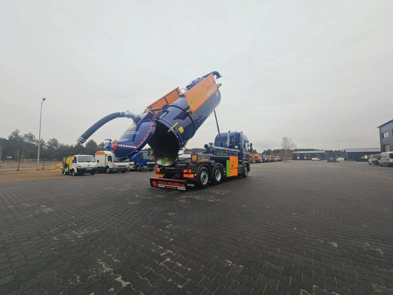 Scania Amphitec VORTEX ATEX Ładowarka próżniowa ssąco-nadmuchowa EURO 6 ATEX koparka ssąca substancje sypkie odkurzacz WUKO Saugbagger