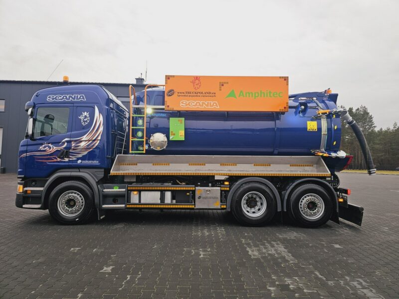 Scania Amphitec VORTEX ATEX Ładowarka próżniowa ssąco-nadmuchowa EURO 6 ATEX koparka ssąca substancje sypkie odkurzacz WUKO Saugbagger