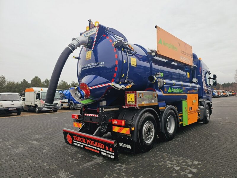 Scania Amphitec VORTEX ATEX Ładowarka próżniowa ssąco-nadmuchowa EURO 6 ATEX koparka ssąca substancje sypkie odkurzacz WUKO Saugbagger