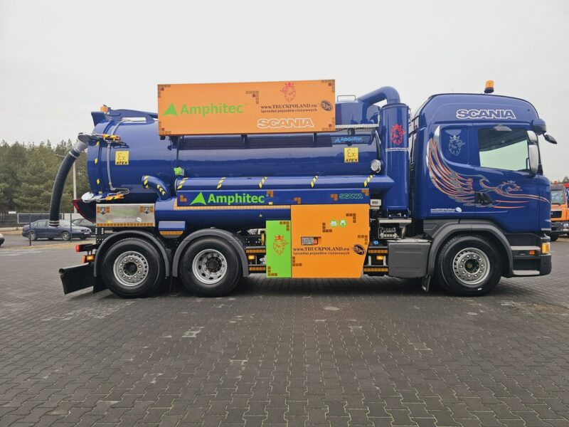 Scania Amphitec VORTEX ATEX Ładowarka próżniowa ssąco-nadmuchowa EURO 6 ATEX koparka ssąca substancje sypkie odkurzacz WUKO Saugbagger