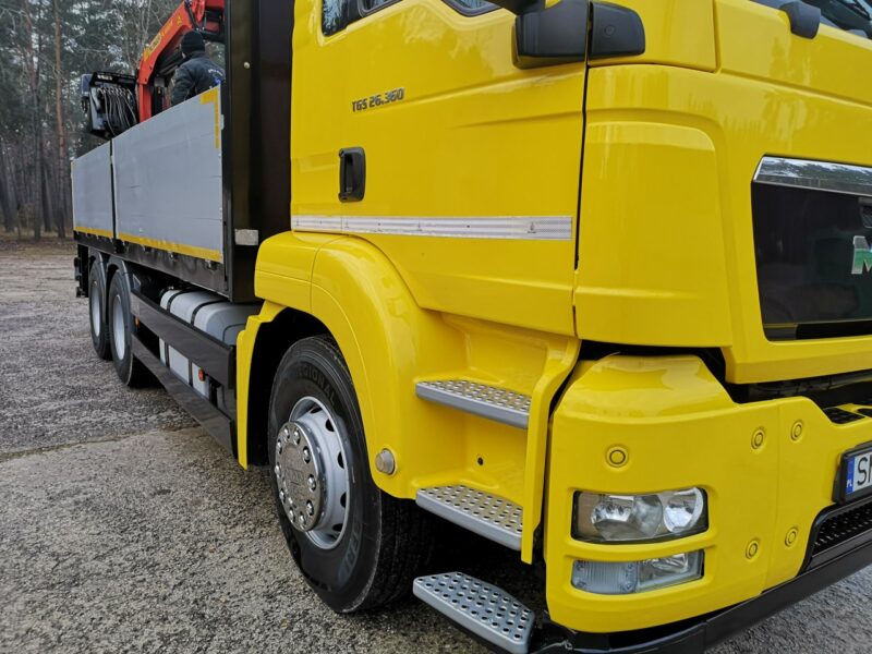 MAN TGS 6x4 HDS Palfinger PK 16001-K Salon Polska Niski Przebieg! Jeden Właściciel! Sterowanie z Siodełka! Zawieszenie Na Resorach!