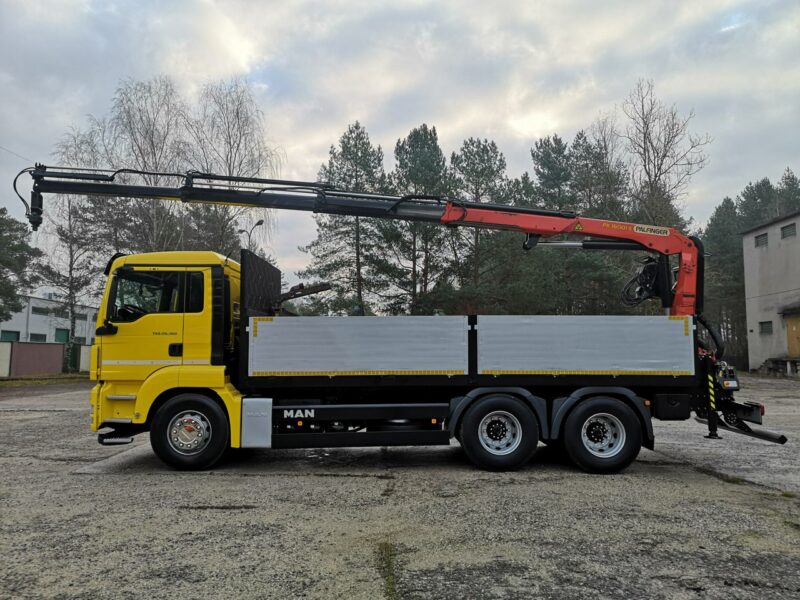 MAN TGS 6x4 HDS Palfinger PK 16001-K Salon Polska Niski Przebieg! Jeden Właściciel! Sterowanie z Siodełka! Zawieszenie Na Resorach!