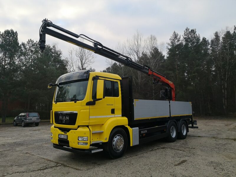 MAN TGS 6x4 HDS Palfinger PK 16001-K Salon Polska Niski Przebieg! Jeden Właściciel! Sterowanie z Siodełka! Zawieszenie Na Resorach!