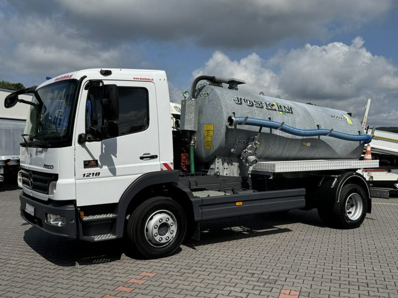 Mercedes Atego 1218 Asenizacyjny Szambiarka Beczka Szambowóz Poj.6m 2019r DMC-11990kg Ład-4470kg Zabudowa JOSKIN 6000 Litrów