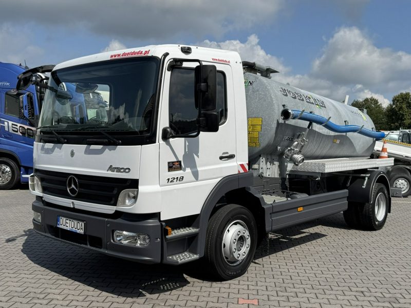 Mercedes Atego 1218 Asenizacyjny Szambiarka Beczka Szambowóz Poj.6m 2019r DMC-11990kg Ład-4470kg Zabudowa JOSKIN 6000 Litrów