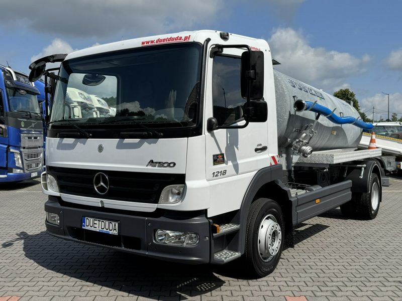 Mercedes Atego 1218 Asenizacyjny Szambiarka Beczka Szambowóz Poj.6m 2019r DMC-11990kg Ład-4470kg Zabudowa JOSKIN 6000 Litrów