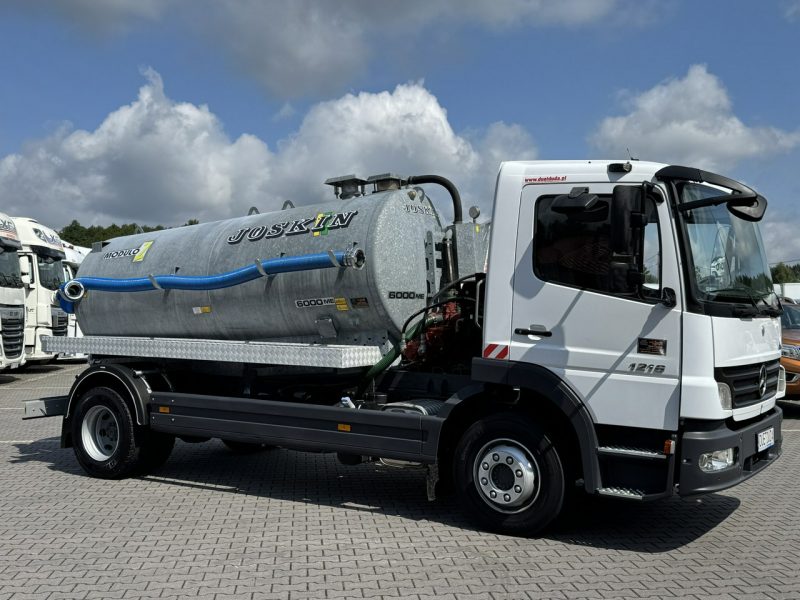Mercedes Atego 1218 Asenizacyjny Szambiarka Beczka Szambowóz Poj.6m 2019r DMC-11990kg Ład-4470kg Zabudowa JOSKIN 6000 Litrów