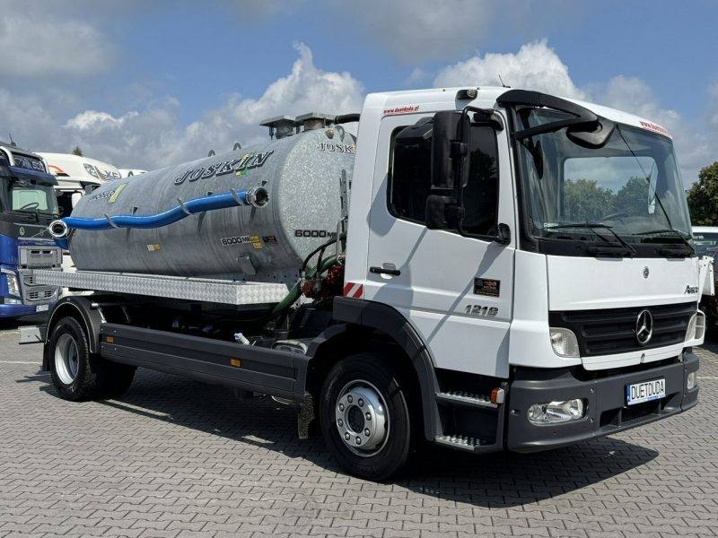 Mercedes Atego 1218 Asenizacyjny Szambiarka Beczka Szambowóz Poj.6m 2019r DMC-11990kg Ład-4470kg Zabudowa JOSKIN 6000 Litrów