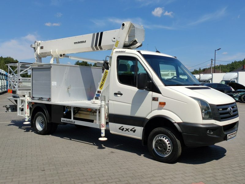 Iveco Volkswagen Crafter 4x4 Zwyżka 21m Palfinger P210BK JIP-Ogon udt Zasięg Boczny 16-metrów 4x4 Reduktor + Blokada Mostu Klimatyzacja P7