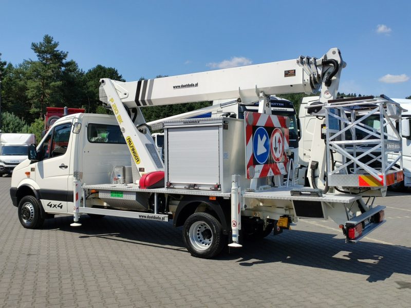 Iveco Volkswagen Crafter 4x4 Zwyżka 21m Palfinger P210BK JIP-Ogon udt Zasięg Boczny 16-metrów 4x4 Reduktor + Blokada Mostu Klimatyzacja P7