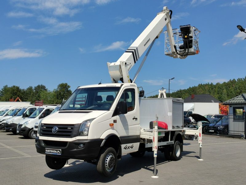 Iveco Volkswagen Crafter 4x4 Zwyżka 21m Palfinger P210BK JIP-Ogon udt Zasięg Boczny 16-metrów 4x4 Reduktor + Blokada Mostu Klimatyzacja P7