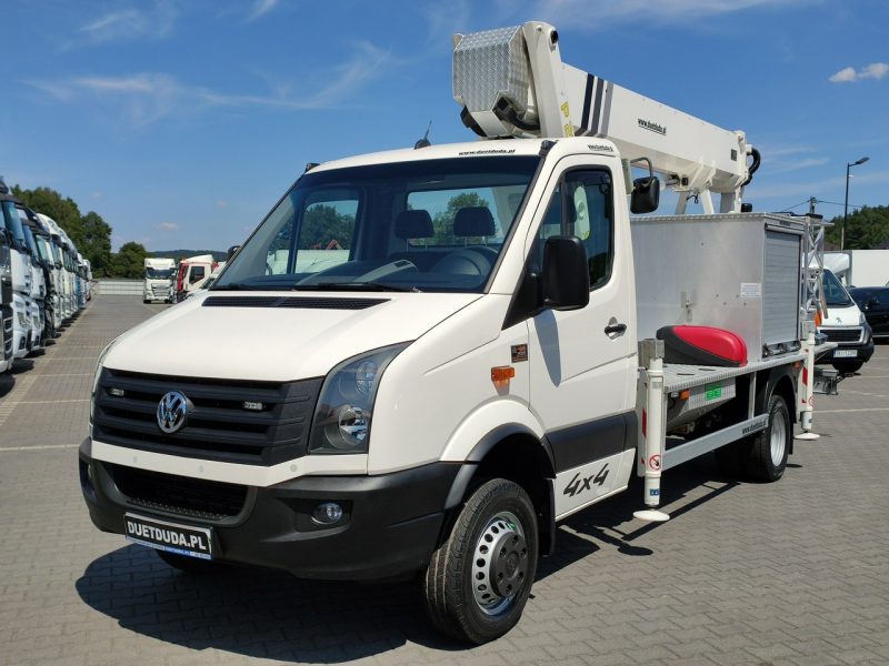 Iveco Volkswagen Crafter 4x4 Zwyżka 21m Palfinger P210BK JIP-Ogon udt Zasięg Boczny 16-metrów 4x4 Reduktor + Blokada Mostu Klimatyzacja P7