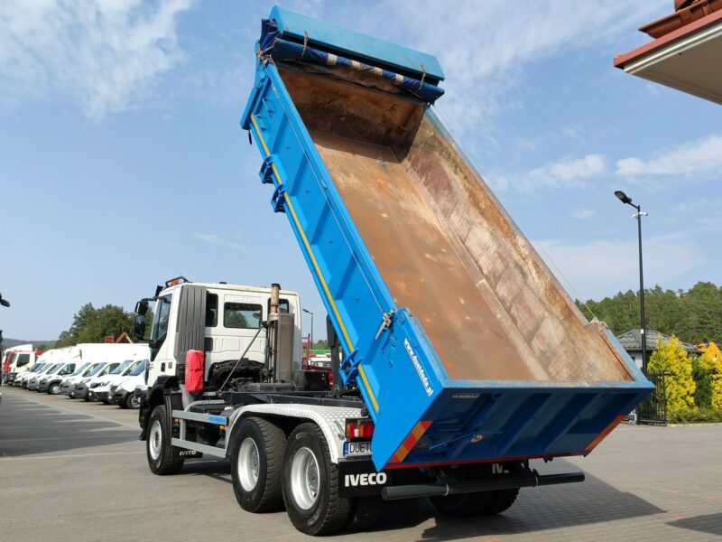 Iveco Trakker 360 EEV Manual 6x4 Wywrot 3-stronny Hydroburta Bok i Tył Kiper Mały Przebieg tylko 143tys/km Stan Unikat !! Scania Man Mercedes