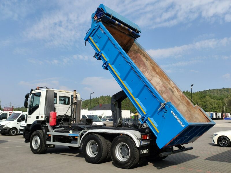 Iveco Trakker 360 EEV Manual 6x4 Wywrot 3-stronny Hydroburta Bok i Tył Kiper Mały Przebieg tylko 143tys/km Stan Unikat !! Scania Man Mercedes