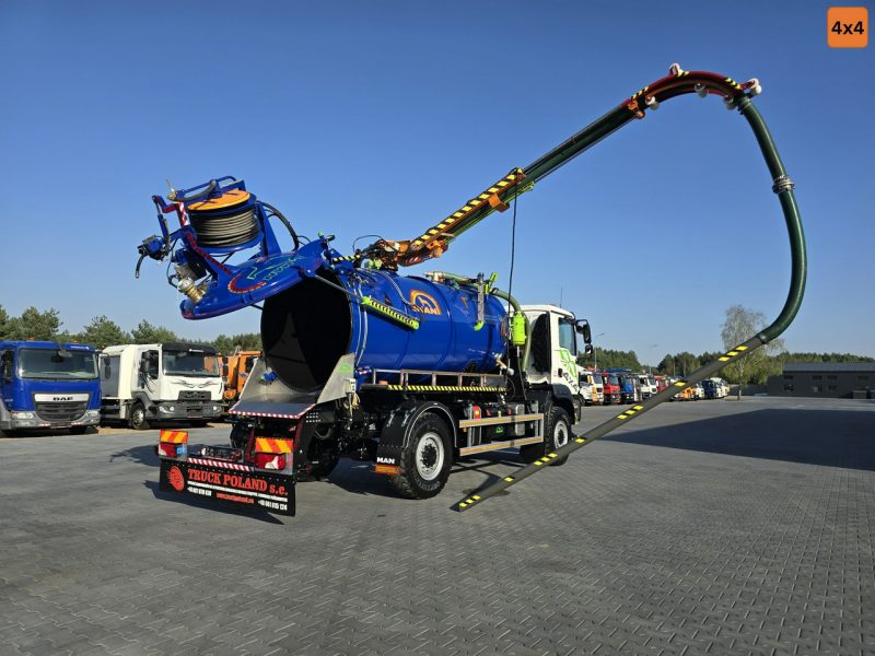 MAN 4x4 WUKO GAMON PW8 do zbierania odpadów płynnych separatorów EURO6 WUKO asenizacyjny separator beczka odpady czyszczenie kanalizacj