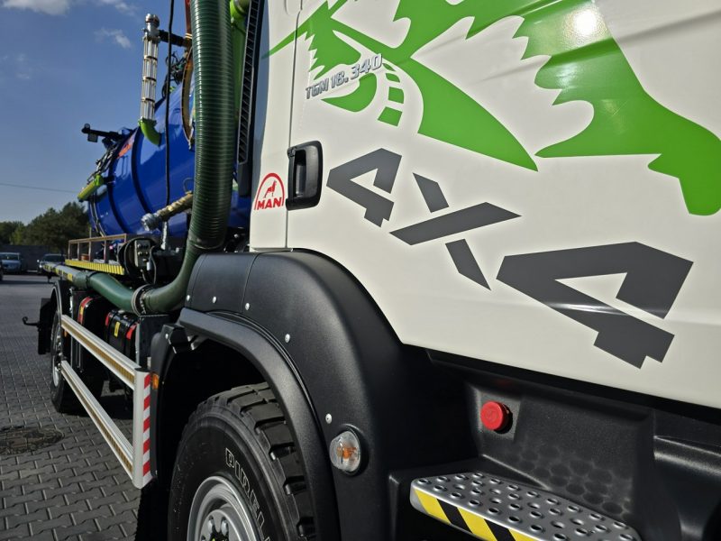 MAN 4x4 WUKO GAMON PW8 do zbierania odpadów płynnych separatorów EURO6 WUKO asenizacyjny separator beczka odpady czyszczenie kanalizacj