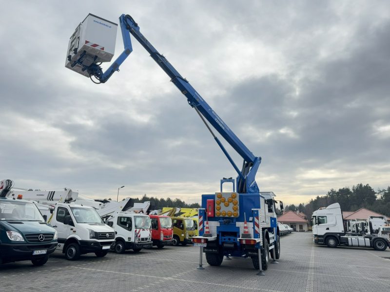 Mercedes AXOR 1829 4x4 Zwyżka RUTHMANN STEIGER T270S16 Podnośnik Koszowy Wysokość Podnoszenia 27m 100% SPRAWNY UNIKAT STAN (PALFINGER, MAN) P7