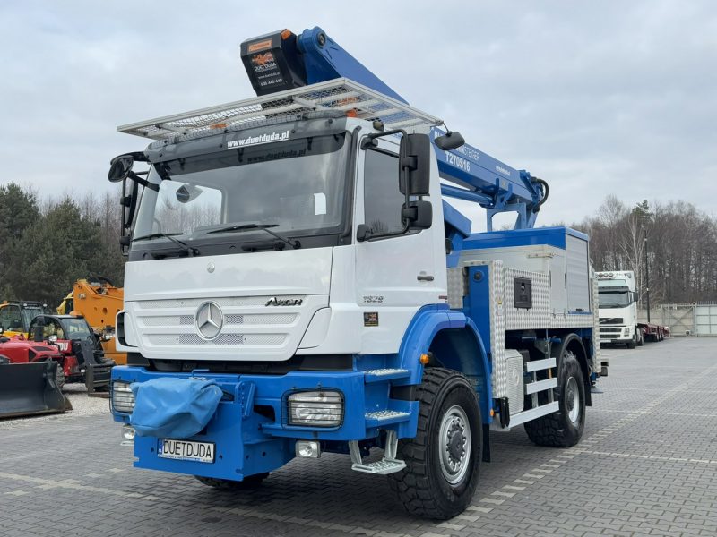 Mercedes AXOR 1829 4x4 Zwyżka RUTHMANN STEIGER T270S16 Podnośnik Koszowy Wysokość Podnoszenia 27m 100% SPRAWNY UNIKAT STAN (PALFINGER, MAN) P7