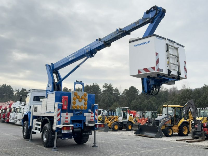 Mercedes AXOR 1829 4x4 Zwyżka RUTHMANN STEIGER T270S16 Podnośnik Koszowy Wysokość Podnoszenia 27m 100% SPRAWNY UNIKAT STAN (PALFINGER, MAN) P7