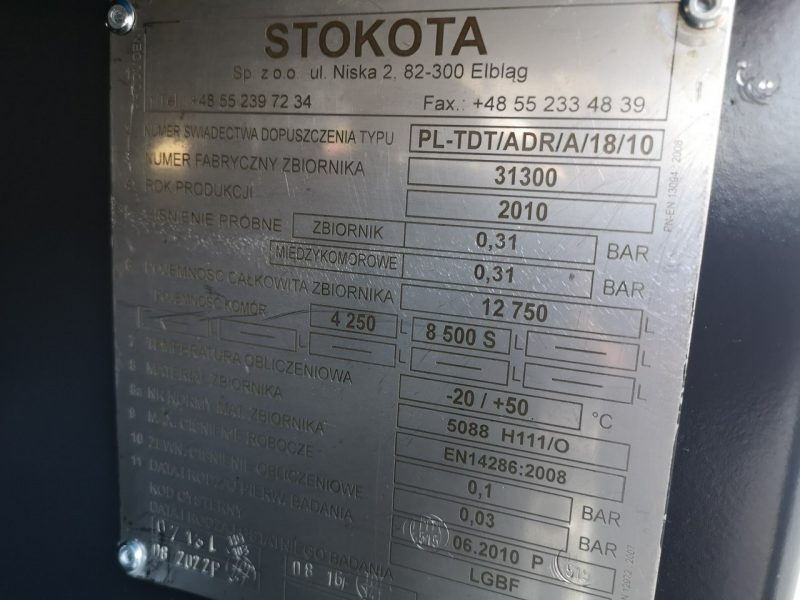 Volvo FE 240 Autocysterna STOKOTA Alfons Haar Stan Idealny! Niski Przebieg! PRECIMA 500! 2 Komory! 12750 Litrów! Salon Polska!