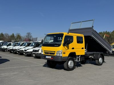 Mitsubishi Canter Fuso 4x4 17C18D 4.9/180KM Wywrotka 3-stronna Brygadówka DOKA 7 osób Klimatyzacja DMC- 7500kg UNIKAT Super Stan !!!